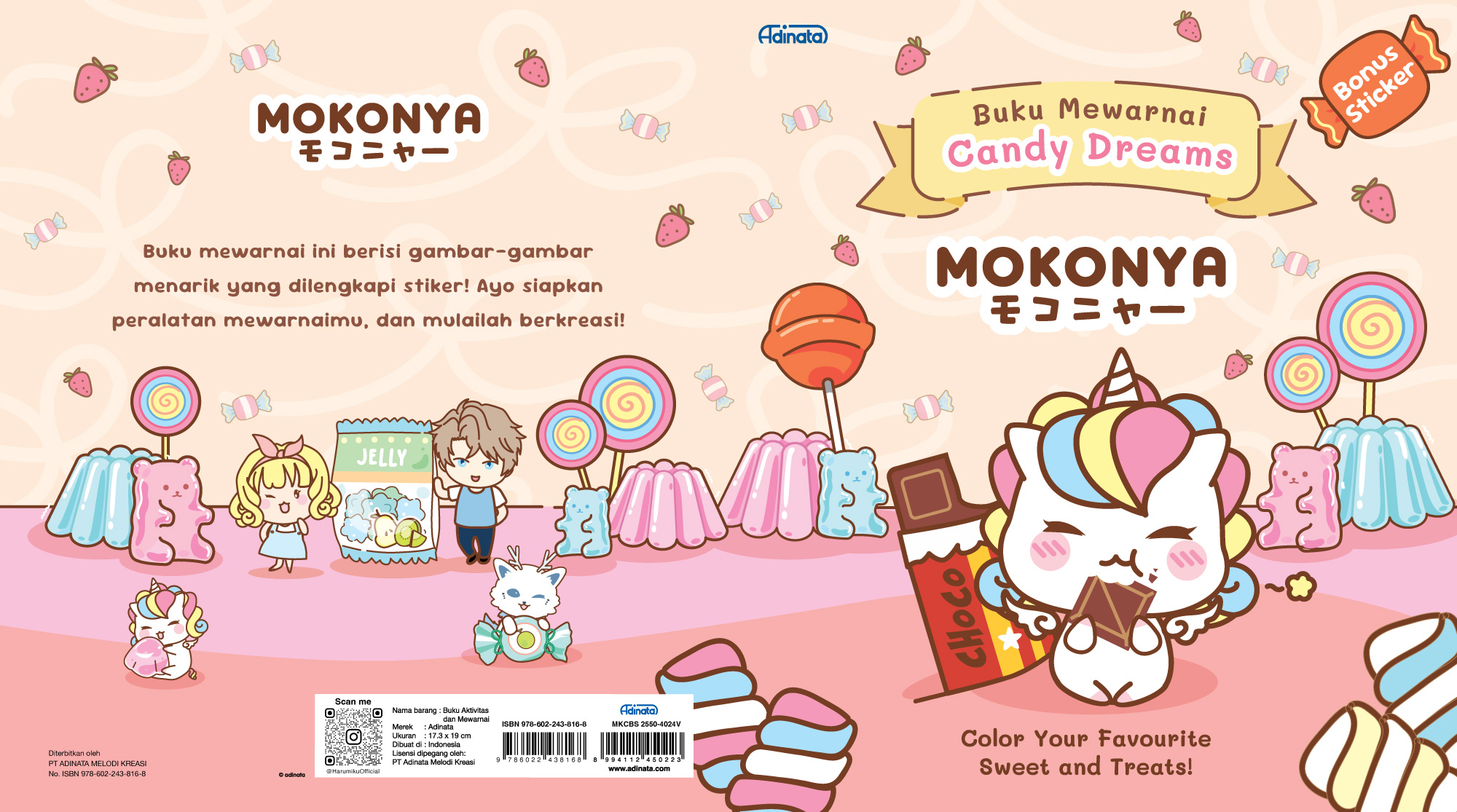 Mokonya Coloring book S 2550-4024