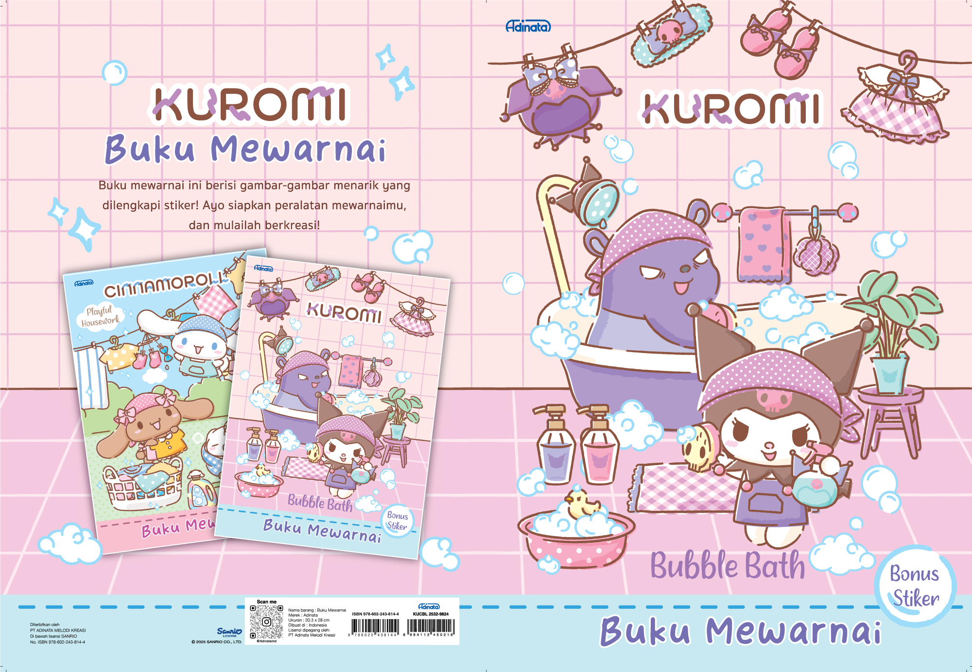 Kuromi Coloring Book L 2532-9824