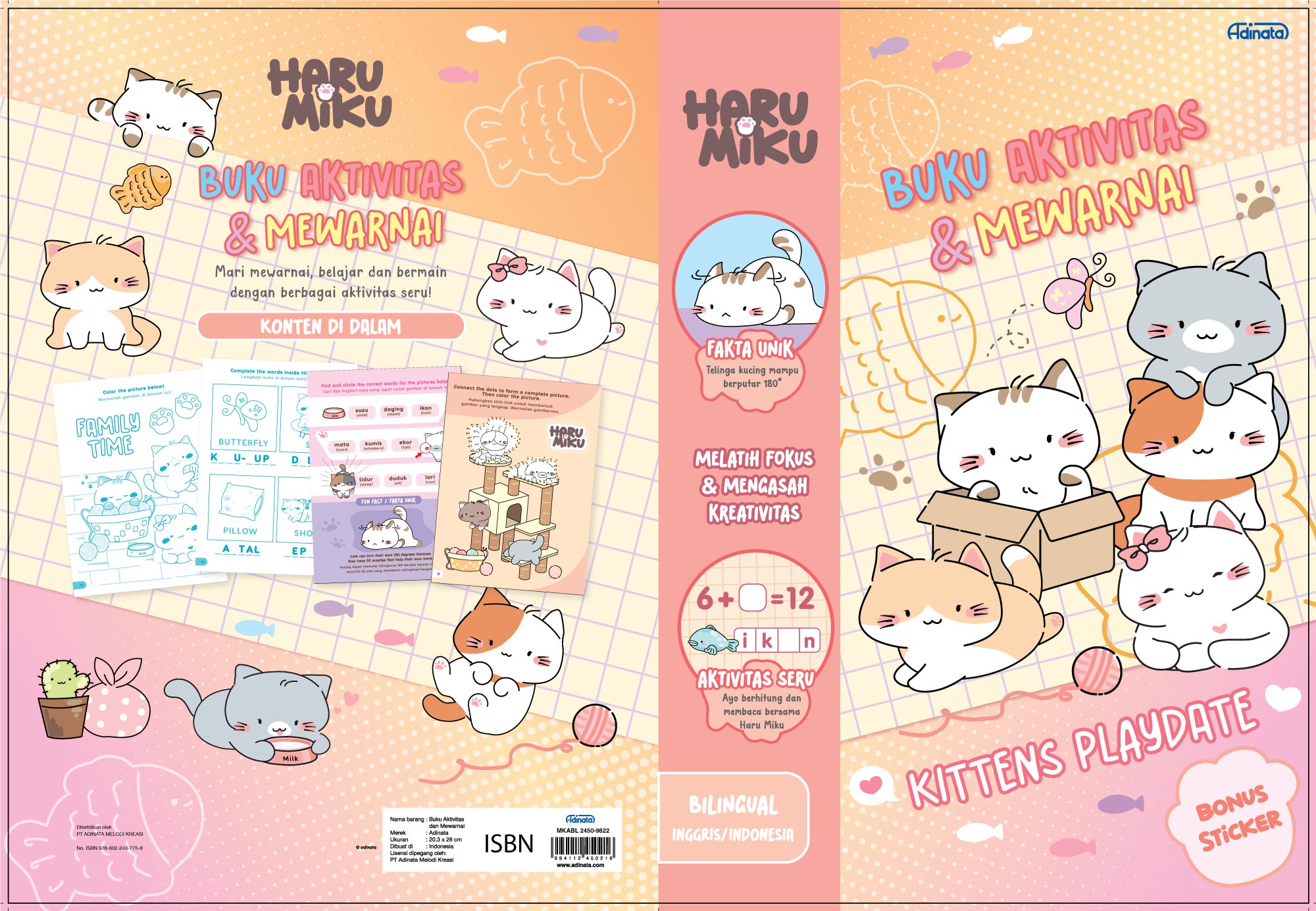 Harumiku Buku Aktivitas dan Mewarnai HMABL 2552-9802