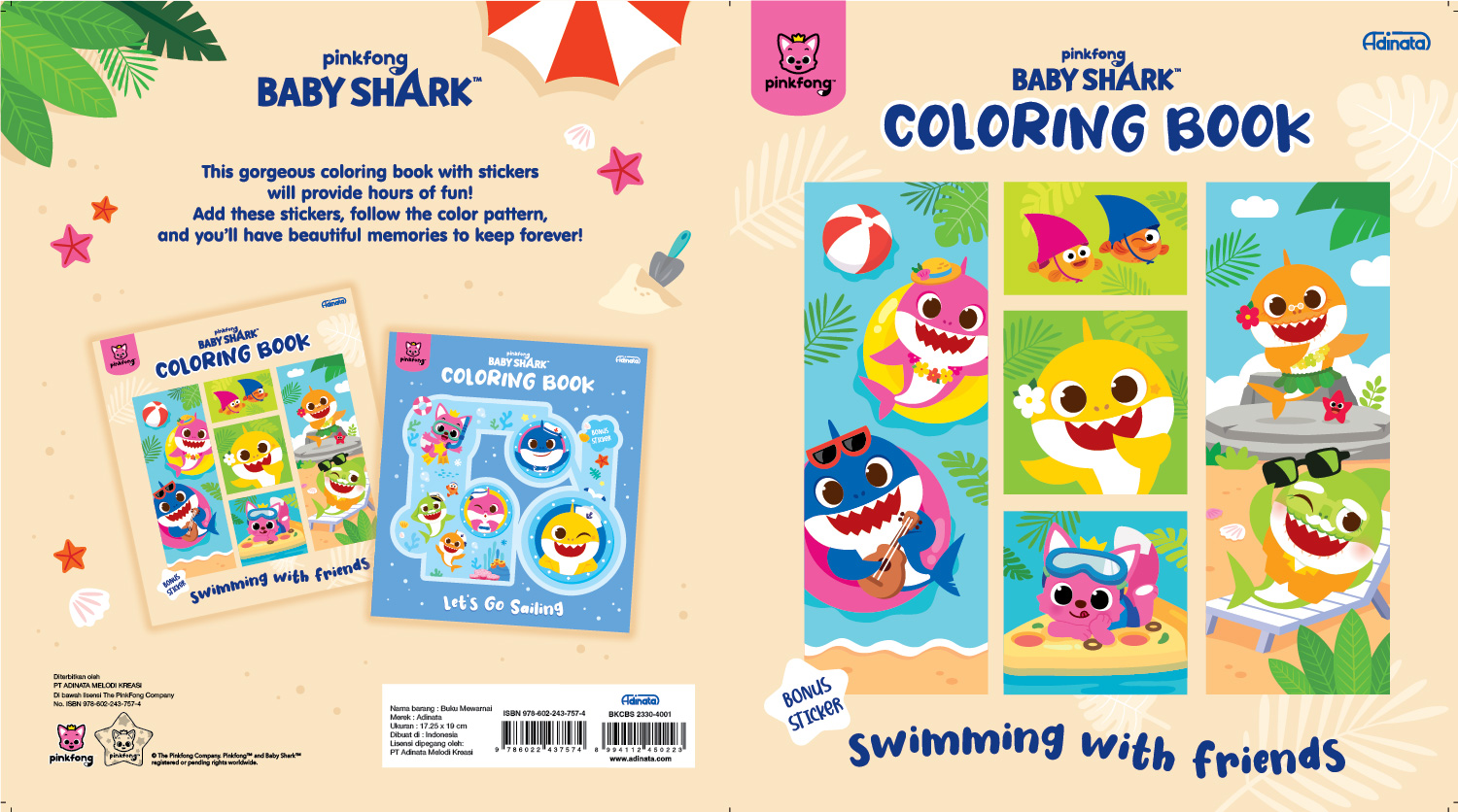 Baby shark Coloring book S 2330-4001