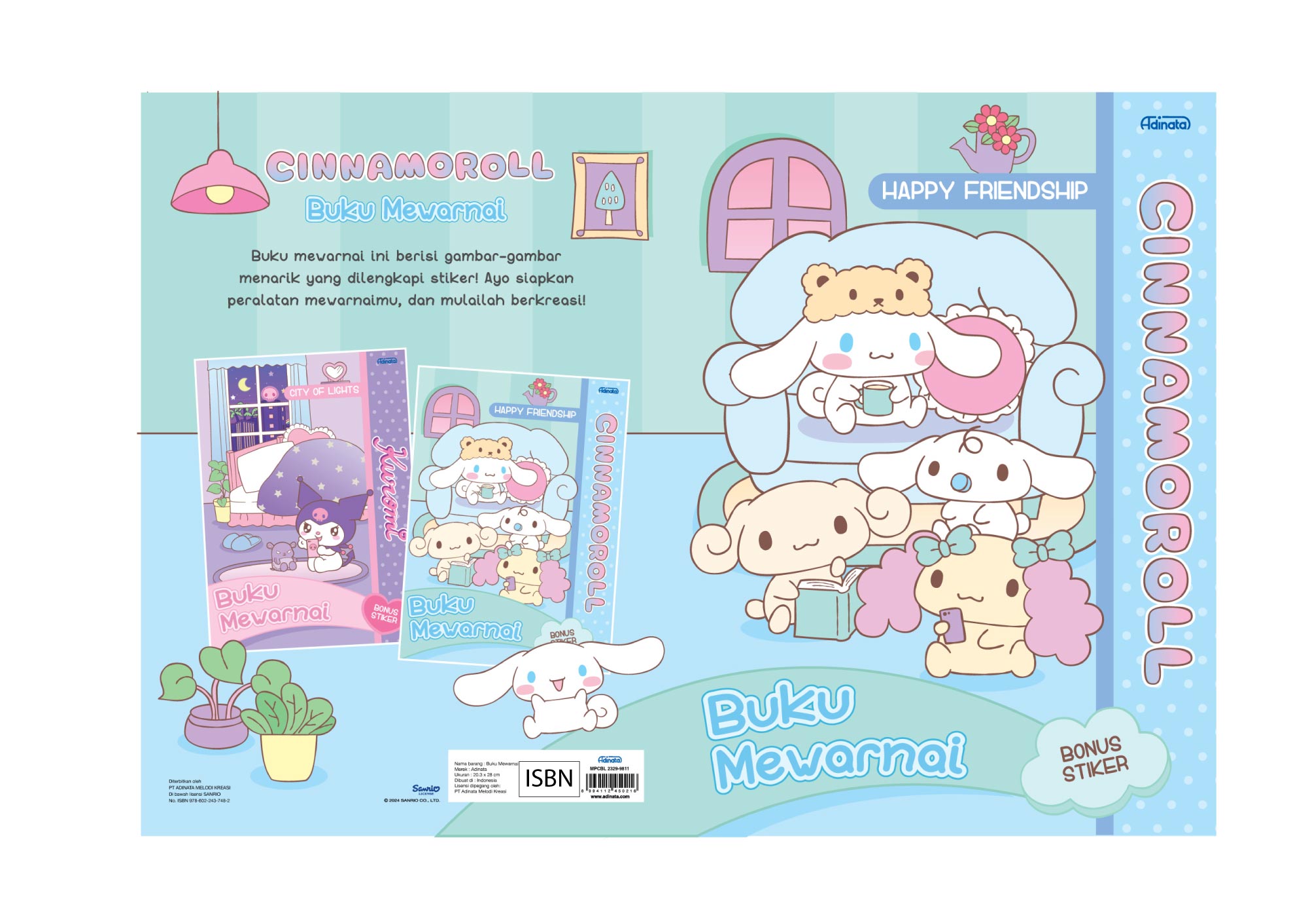 Cinnamoroll Coloring Book L 2417-9833