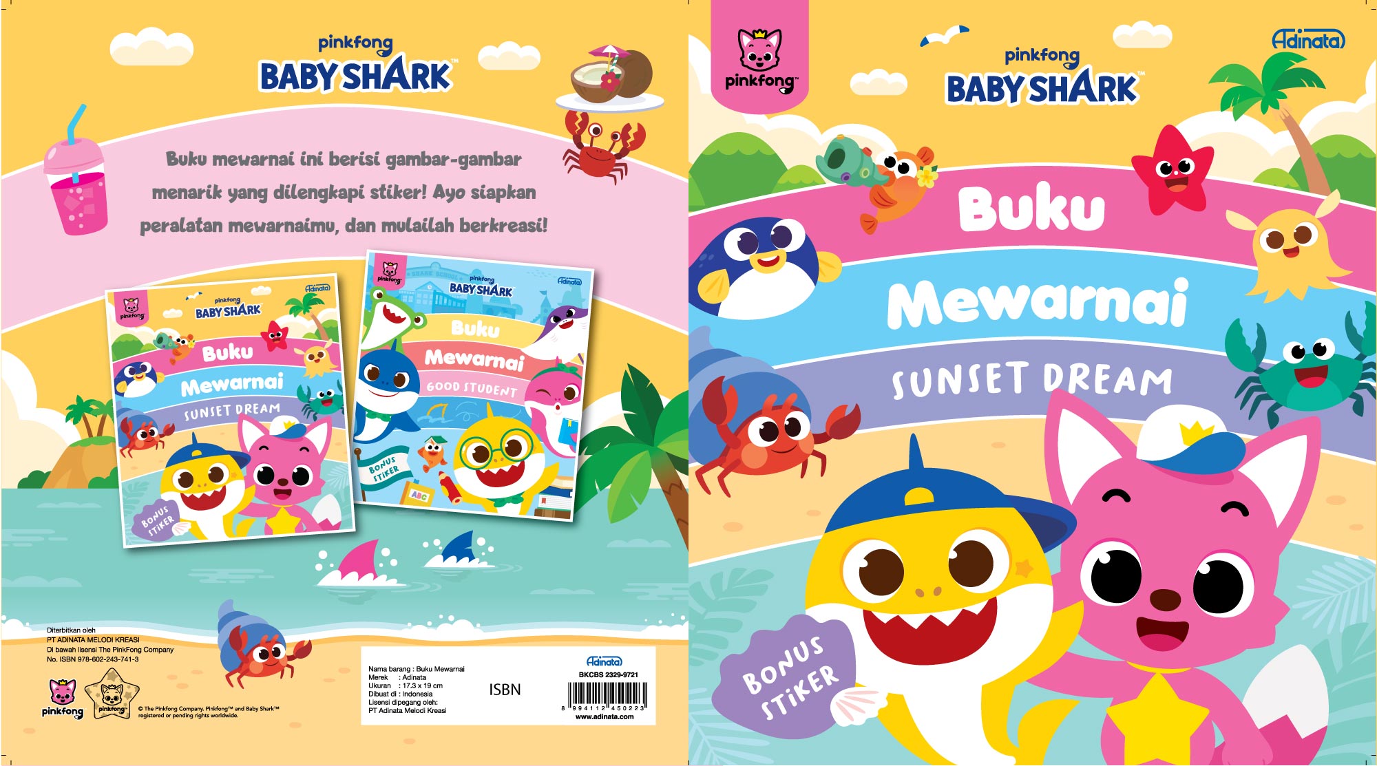Baby Shark Coloring Book S 2430-4004