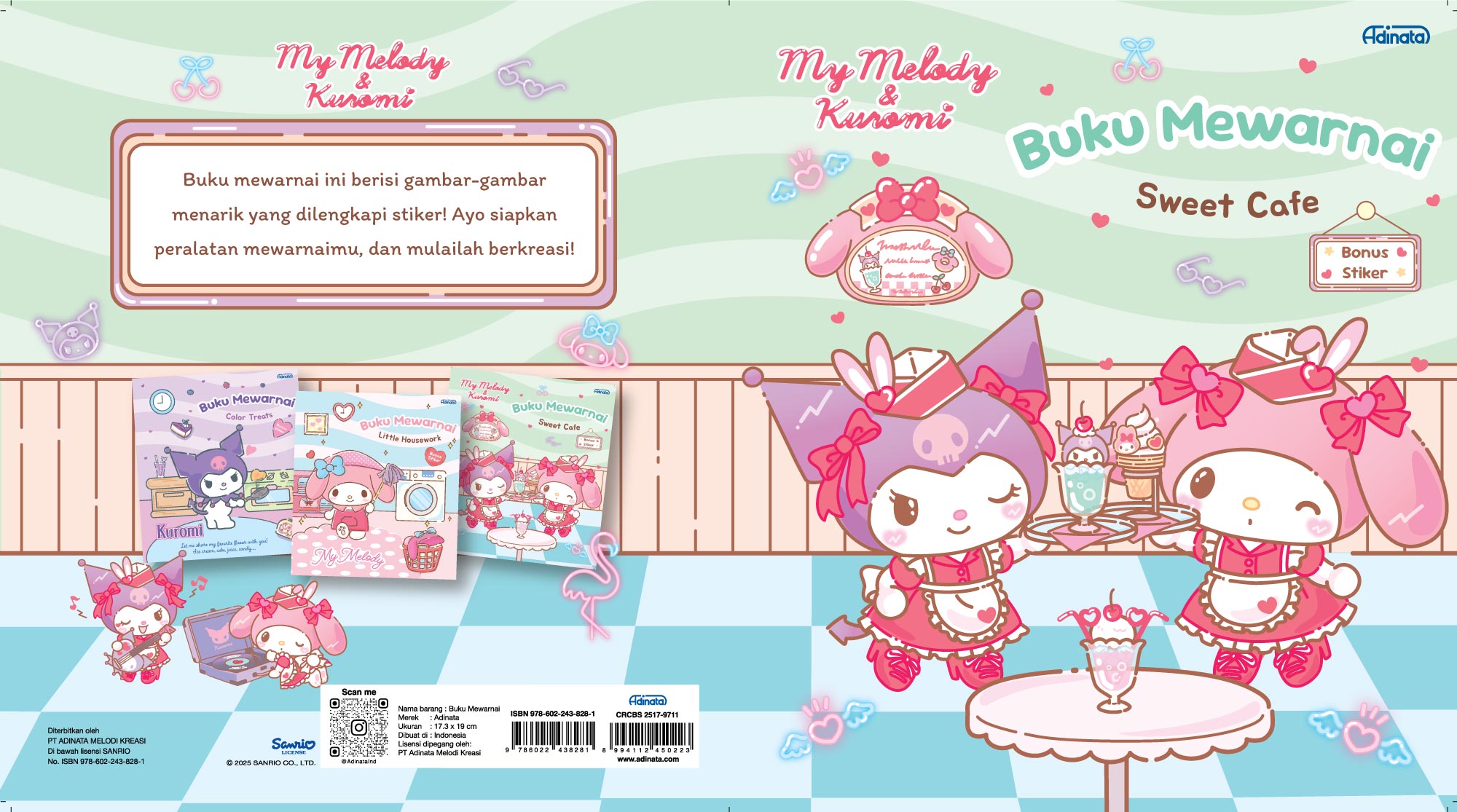 My Melody x Kuromi Coloring Book S 2533-9724