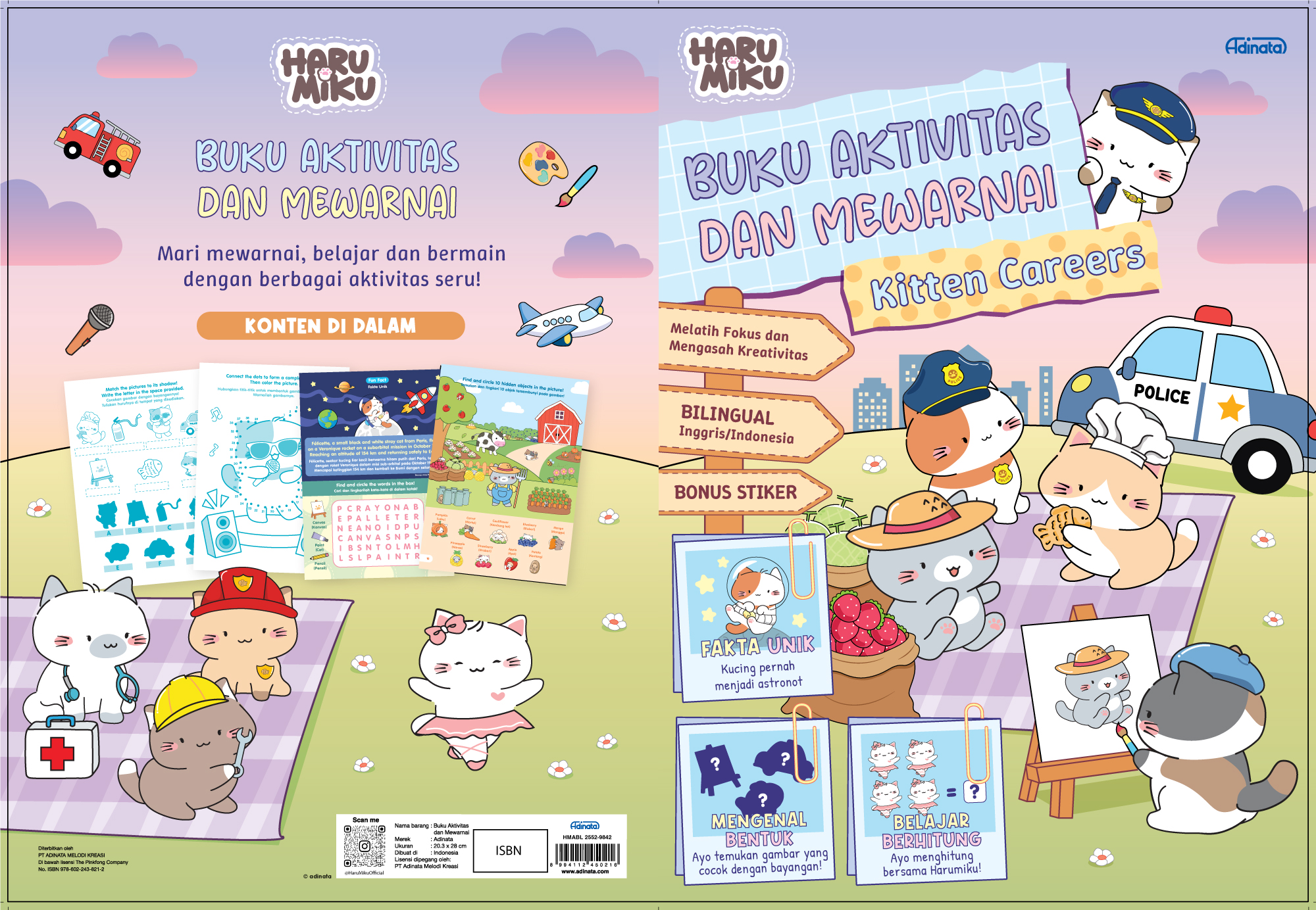 Harumiku Buku Aktivitas dan Mewarnai HMABL 2552-9842
