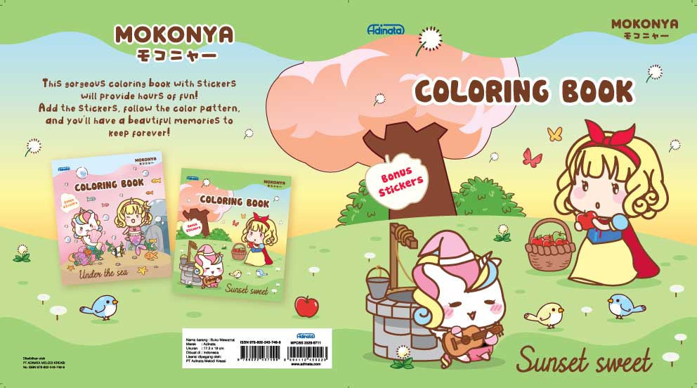 Mokonya Coloring book S 2350-4012