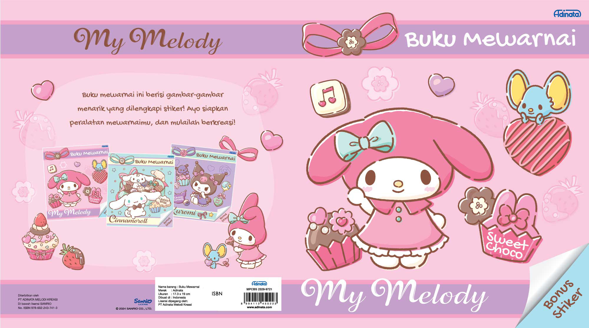 My Melody Coloring book S 2413-9721