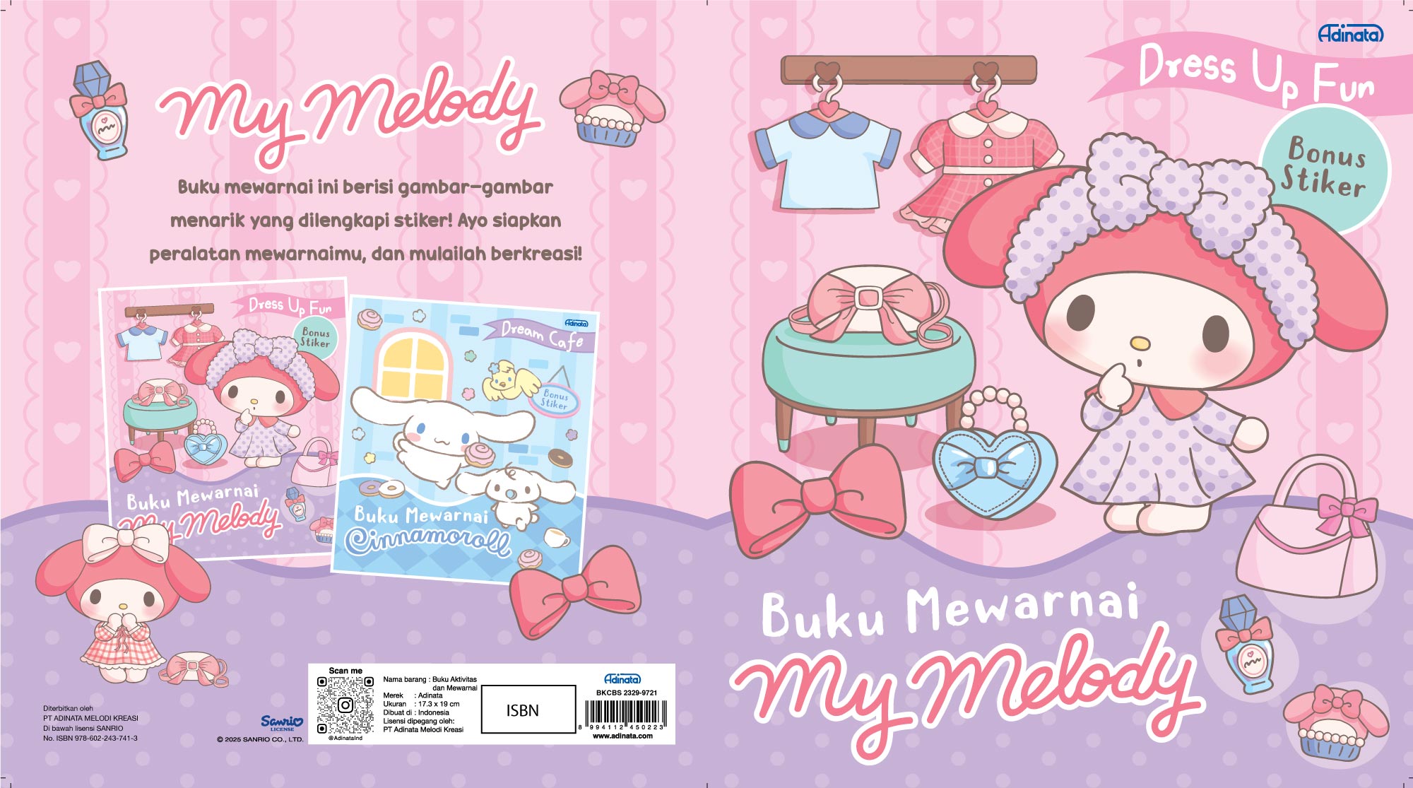 My Melody Coloring Book S 2513-9701