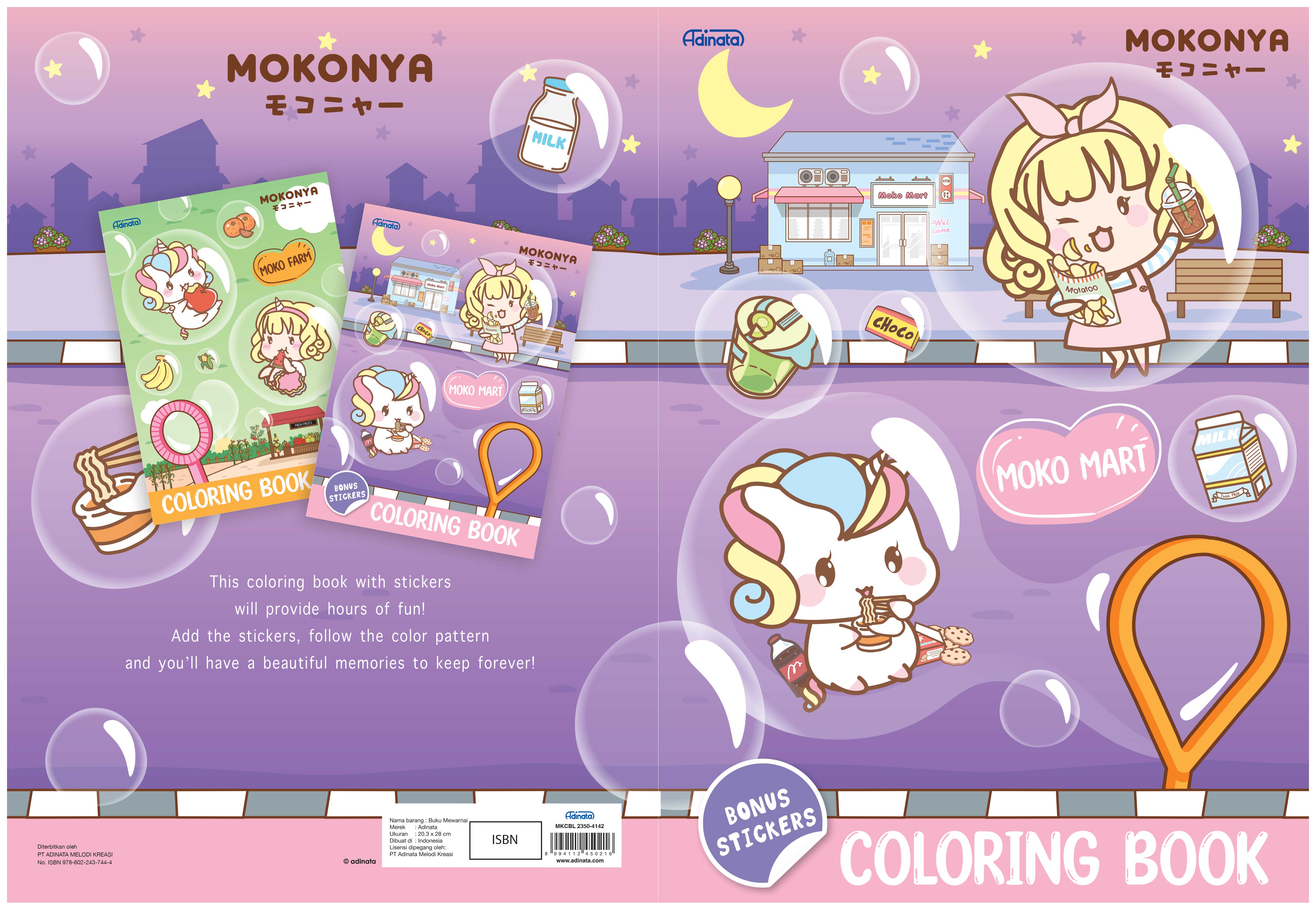 Mokonya Coloring book L 2350-4142